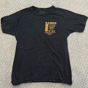 Black Short Sleeve Tee with Graphic Design